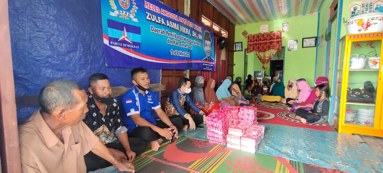 Momentum bulan suci ramadhan Anggota DPRD Provinsi Kalimantan Selatan Zulfa Asma Vikra Kembali melaksanakan reses
