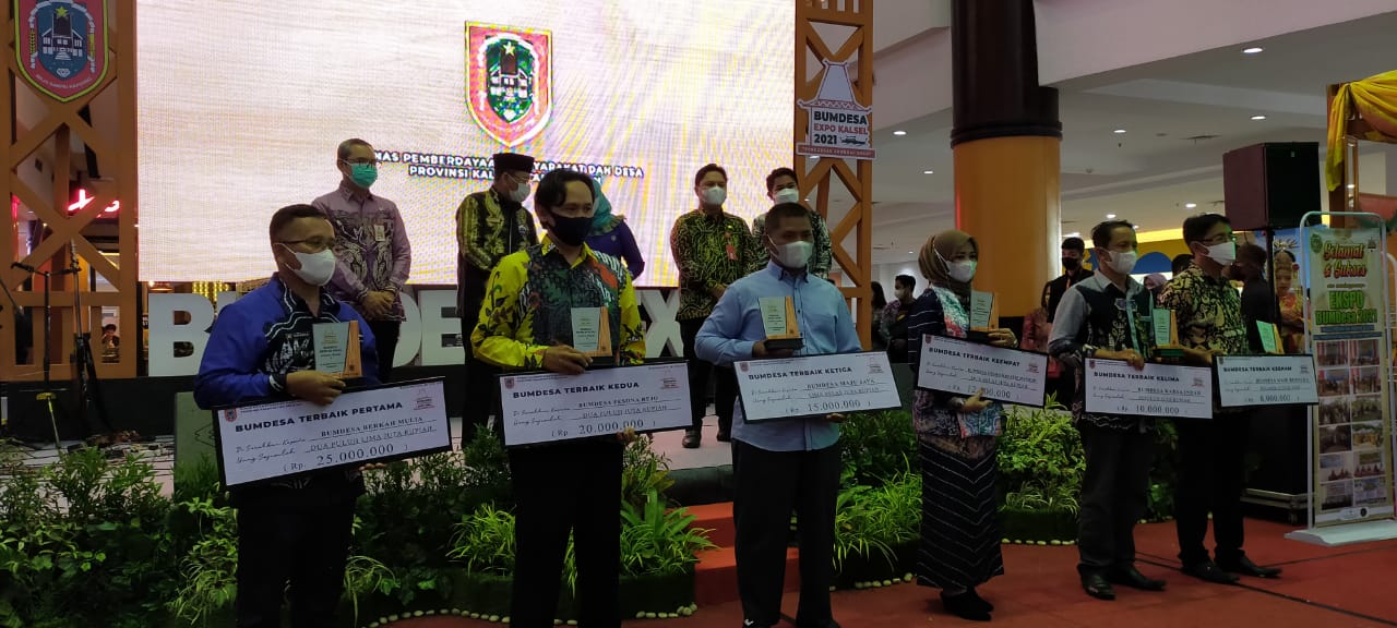 Performa Membawa Bumdes Berkah Mulia Raih Penghargaan Dalam Ajang Expo Bumdes Provinsi Kalsel
