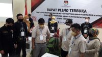 Suasana pleno rekapitulasi PSU yang digelar KPU KabupatenTapin.( foto HDY/for lenterakalimantan.com)