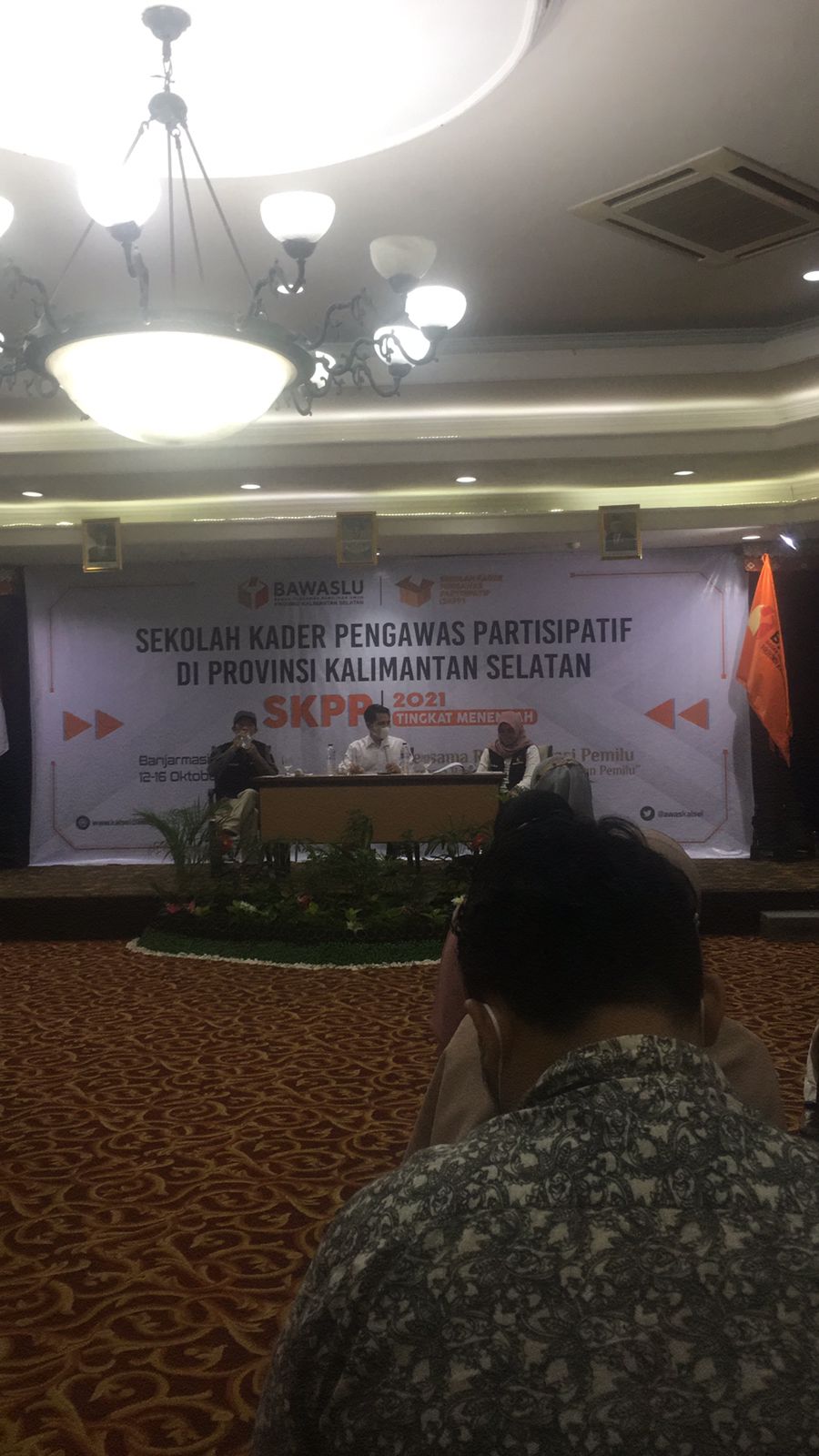 Bawaslu Provinsi Kalimantan Selatan saat mengadakan Sekolah Kader Pengawas Partisipasif (SKPP) tingkat Provinsi.