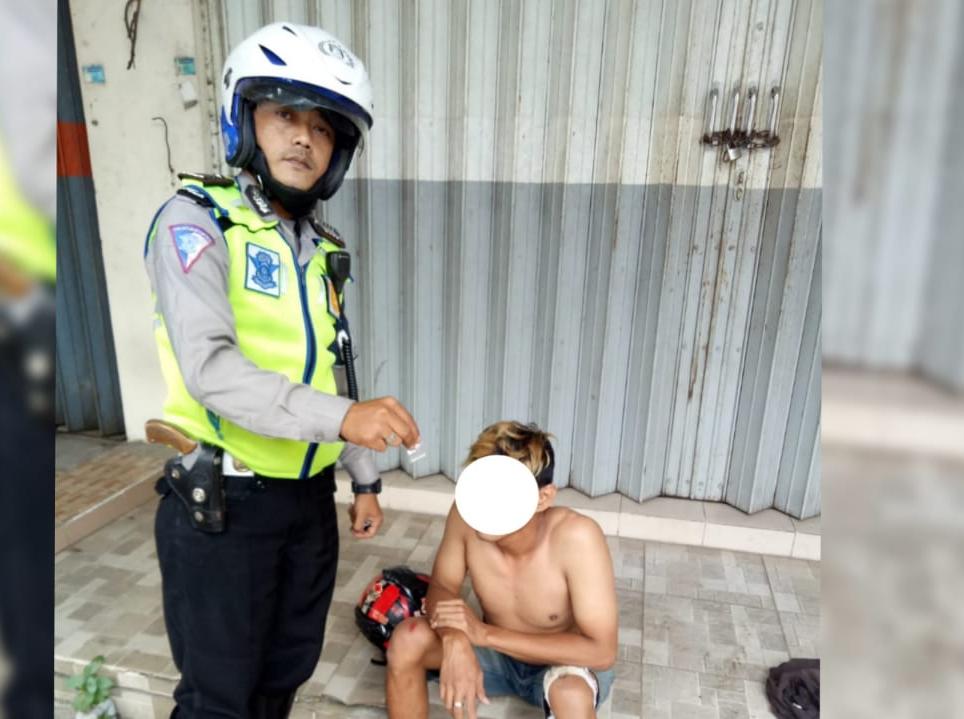 Bawa Sabu, Pemuda Pekapuran Ditangkap Polantas Banjarmasin