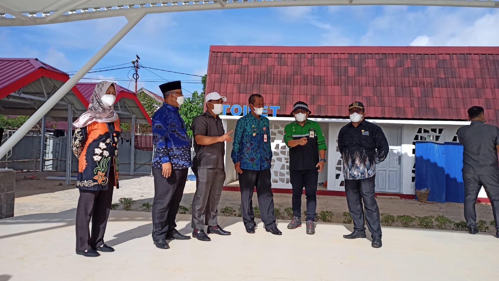 Komisi III DPRD Kabupaten Tanah Laut, Arkani melakukan peninjauan Pembangunan Ruang Terbuka Publik (RTP)