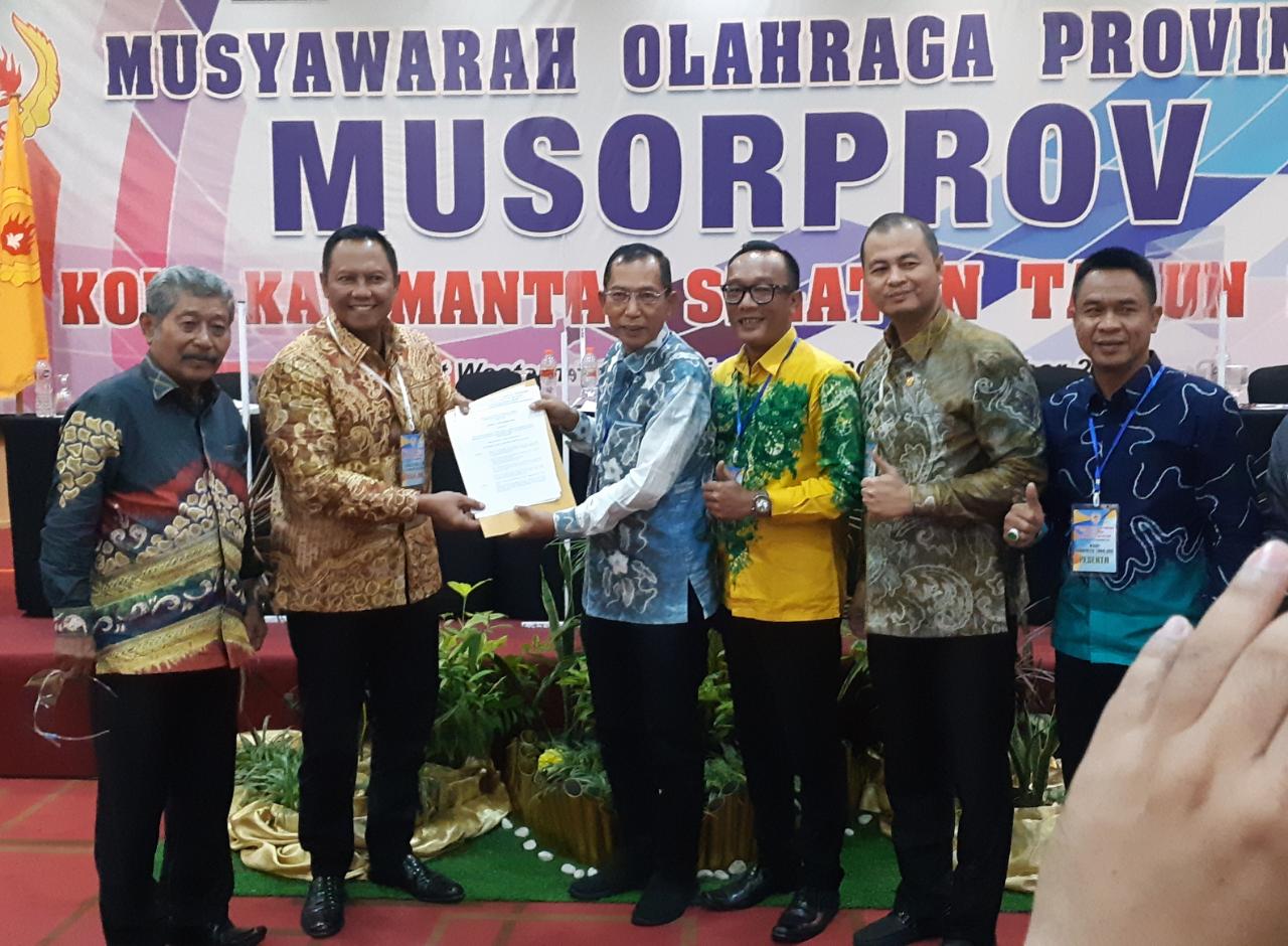 Drs. H. Bambang Heri Purnama kembali dipercaya memimpin Komite Olahraga Nasional Indonesia (KONI) Kalimantan Selatan (Kalsel) Periode 2021-2025.