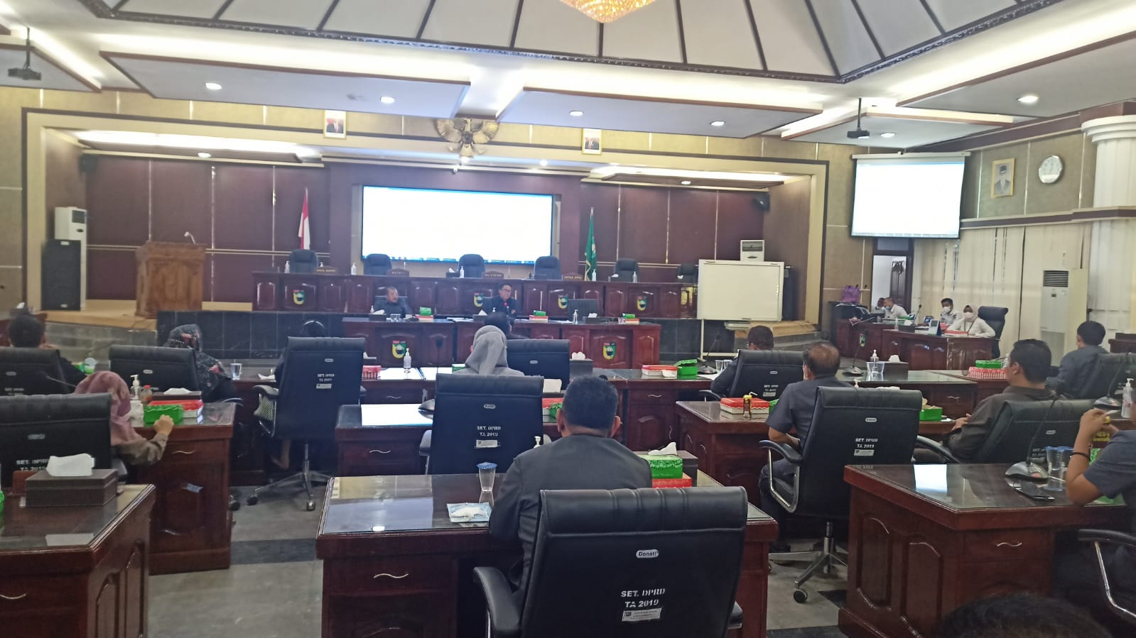 DPRD Tala menggelar Rapat Paripurna dalam perubahan Struktur keanggotaan Alat Kelengkapan DPRD Kabupaten Tanah Laut, masa jabatan 2019-2024