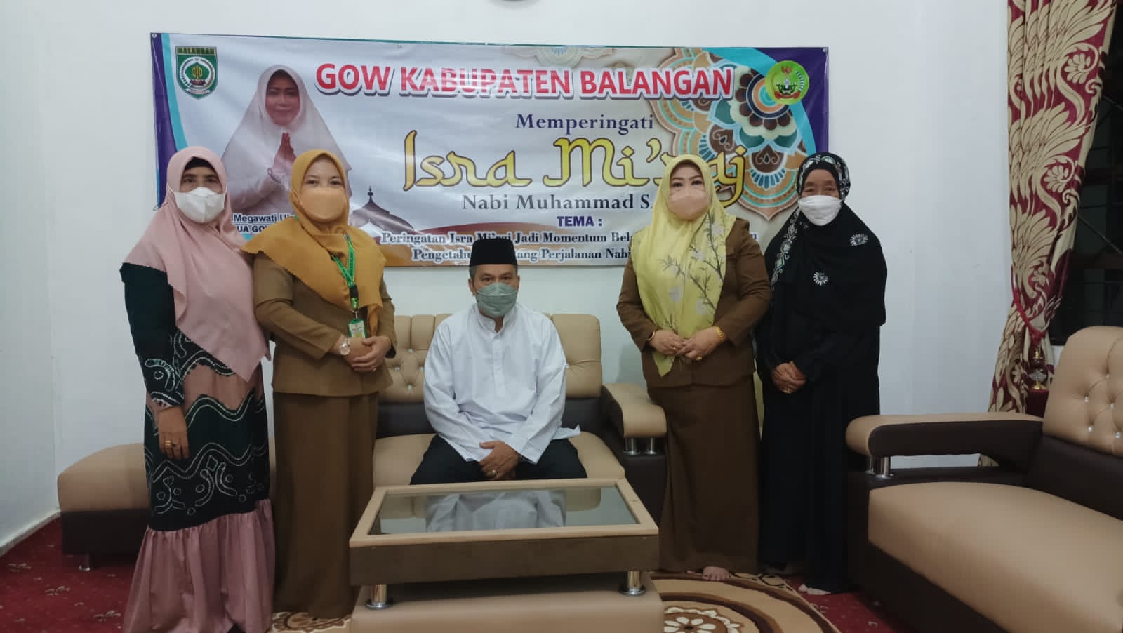 Ketua GOW dan pengurus GOW saat bertemu dengan Bupati Balangan