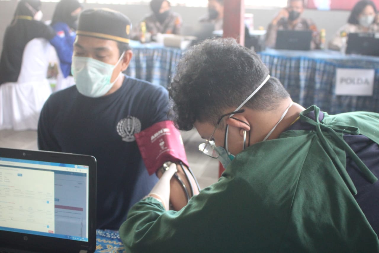 Vaksinasi Boooster untuk warga binaan lapas kelas IIA Banjarmasin.