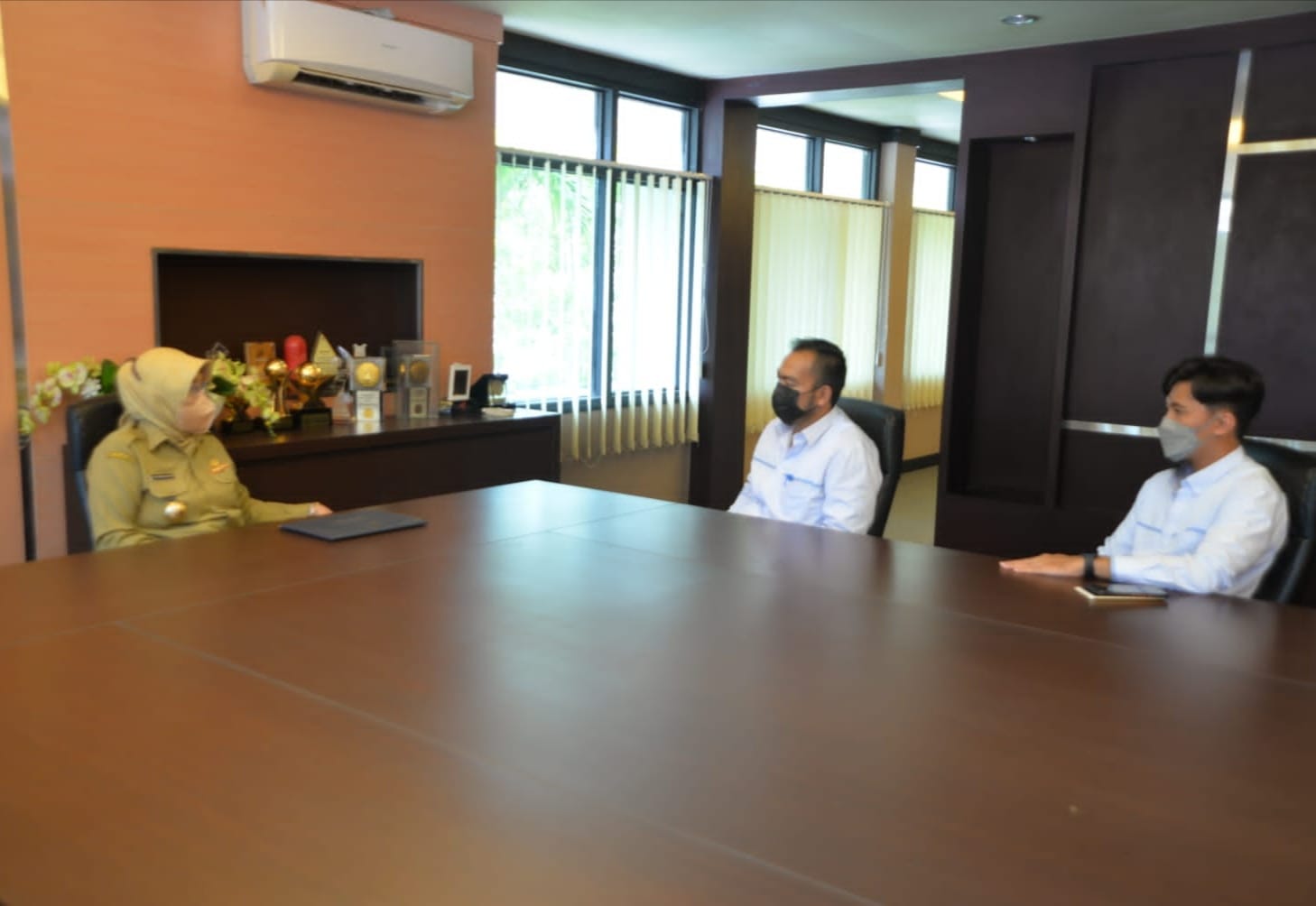 Bupati Barito Kuala Terima Kunjungan Dari Kepala ULP PLN Marabahan.