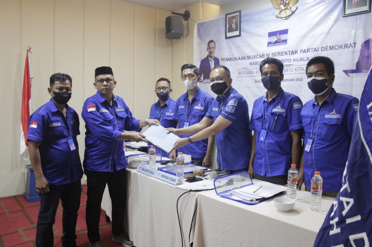 Menjadi Calon Tunggal Ketua DPC Barito Kuala H Tatang Siap Kembalikan Kejayaan Partai Demokrat.