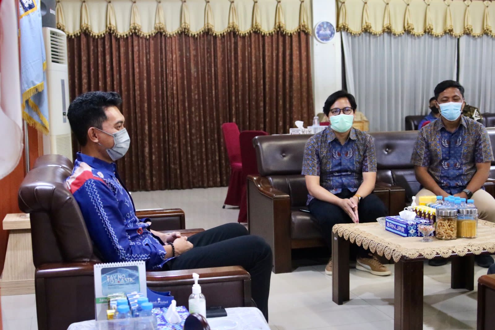 Bupati Banjar Sambut Kedatangan Manager PLN ULP Martapura.