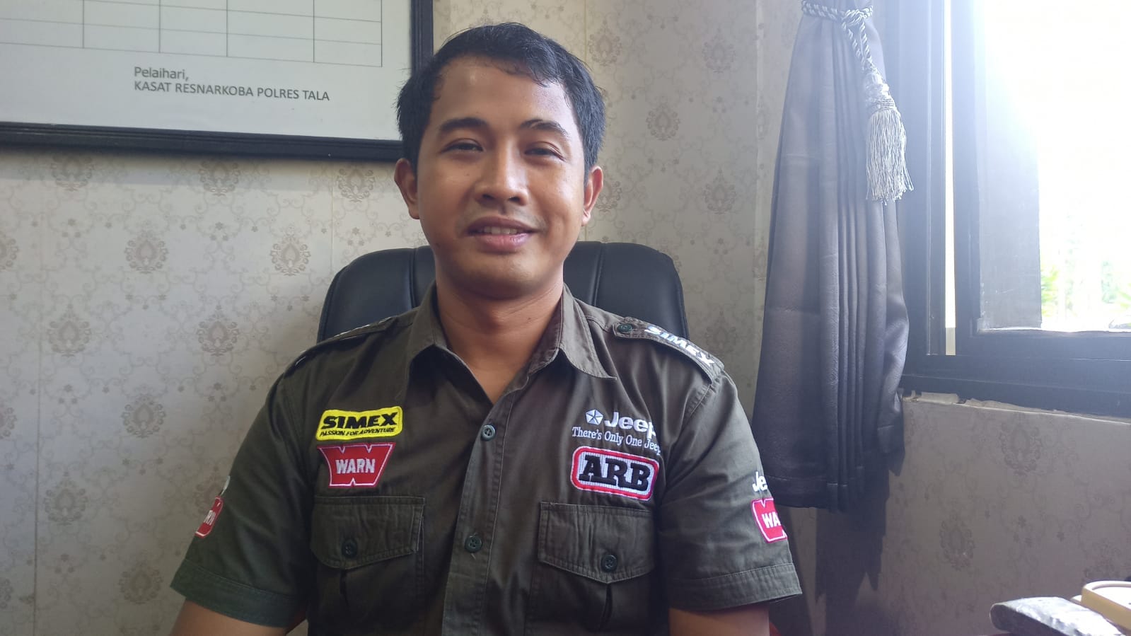 Kasat Narkoba Polres Tala Iptu Rio Adi Pratamadi.
