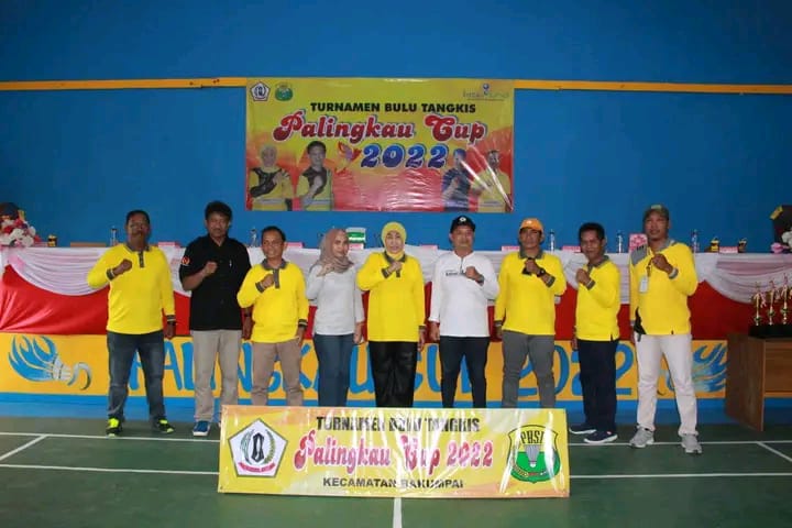 Bupati Barito Kuala (Batola) Hj Noormiliyani AS foto bersama Panitia