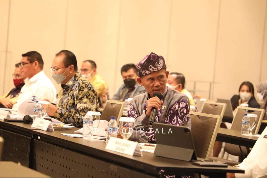 Bupati Tala HM Sukamta, saat di acara Rapat Koordinasi Lintas Sektor di Aula Hotel Sheraton Grand Jakarta Gandaria City, Rabu (3/8/2022).