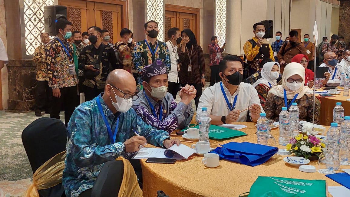 Bupati Tala HM Sukamta saat kegiatan APKASI tahun 2022 di Jakarta.