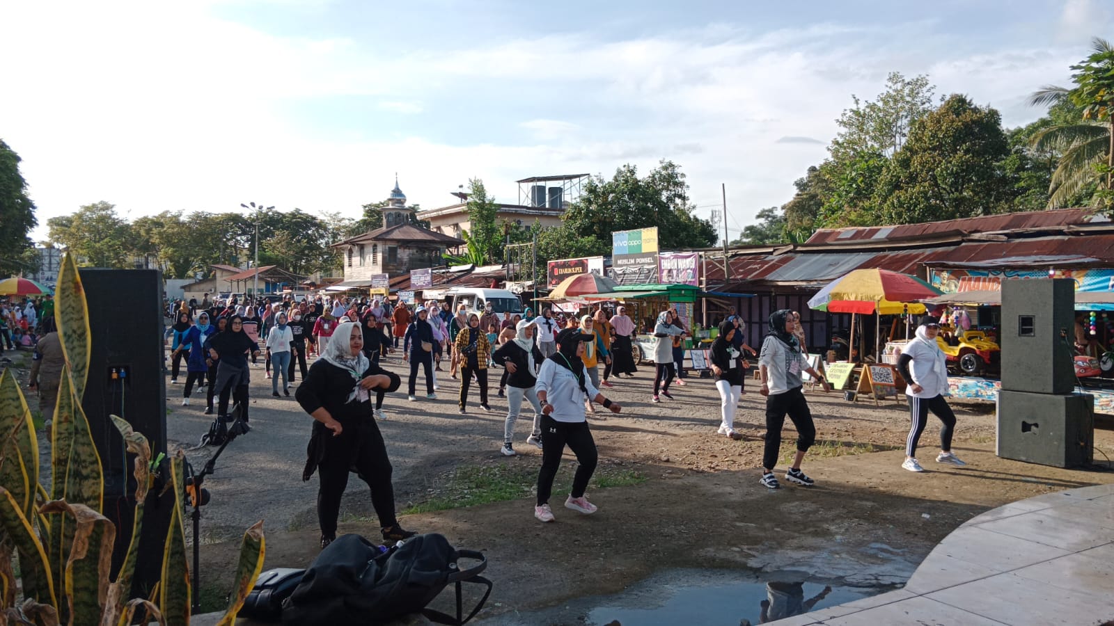 kegiatan Family Fun Day (F2D) di Bumi Sanggam, ramai dihadiri masyarakat yang ingin menghabiskan waktu libur bersama keluarga, Minggu (11/9/2022).