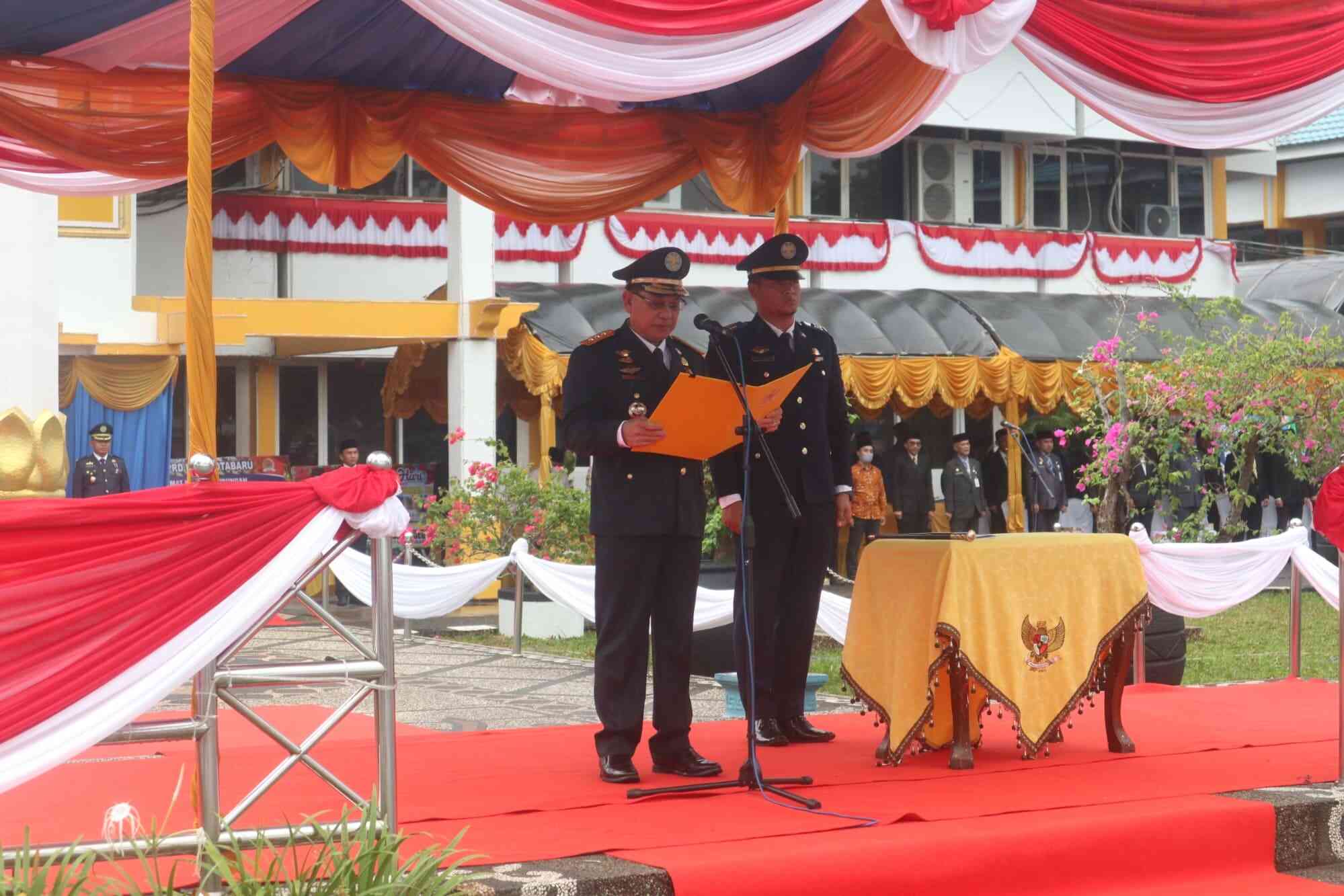 Bupati Kotabaru Sayed Ja'far Al Idrus saat memberikan sambutan