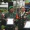 Serka Abdul Hamid Babinsa Teladan dari Koramil 1002-06/Barabai Kodim 1002/HST saat menerima penghargaan secara simbolis di Makodam VI/Mlw Balikpapan.