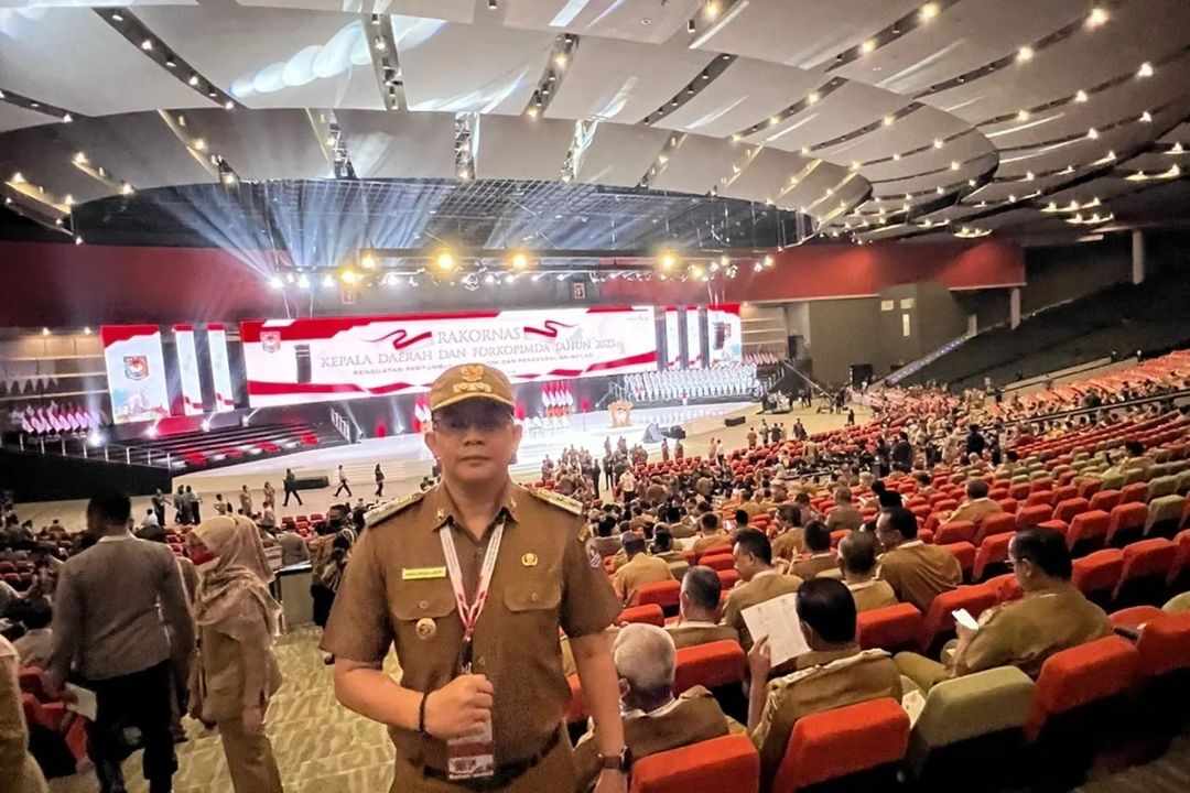 Wakil Bupati Kotabaru Andi Rudi Latif hadiri peringatan Rapat Koordinasi Nasional Kepala Daerah dan Forkopimda yang di selenggarakan di Sentul Internasional Convention Center Bogor Jawa Barat, Selasa (17/1/2023).