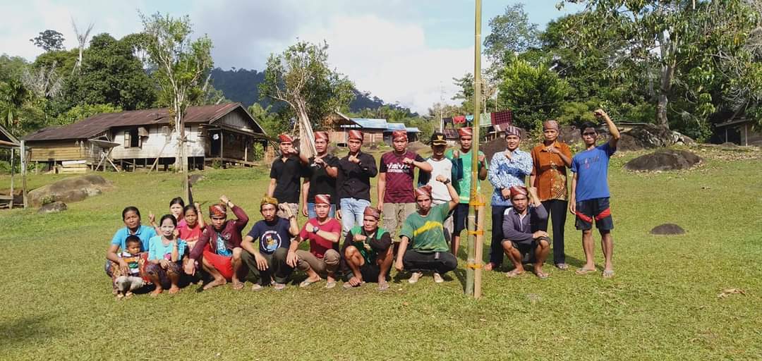 Masyarakat Adat Dayak Meratus Balai Adat Juhu, Kabupaten Hulu Sungai Tengah. Foto-AMAN Kalsel