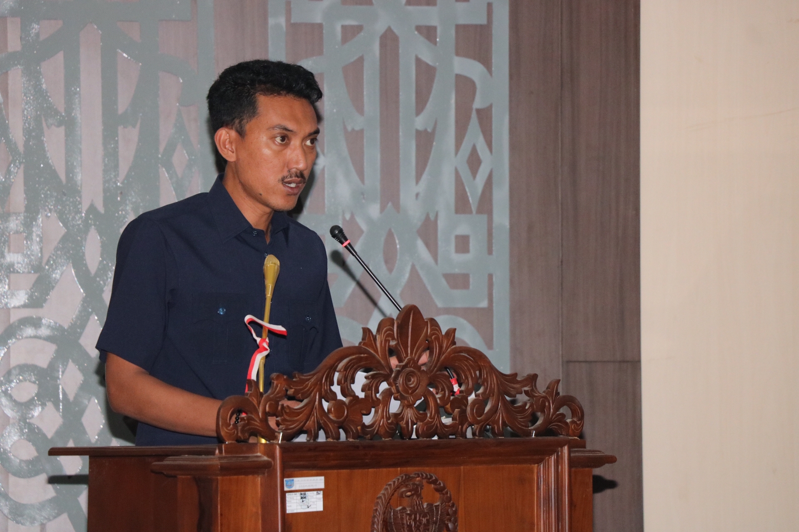 Bupati Banjar H Saidi Mansyur saat rapat paripurna DPRD Banjar, di Ruang Paripurna lantai II DPRD Banjar, Martapura, Kamis (26/1/2023). Foto Sal