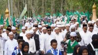 Gubernur Kalimantan Selatan, H Sahbirin Noor saat memperingati 1 Abad NU di Kiram Park, Sabtu (18/2).
