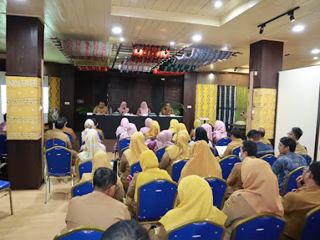 Pemko Banjarmasin saat menggelar rapat persiapan Banjarmasin Sasirangan Festival (BSF) ke-7 tahun 2023.