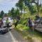 Teks Photo tempat kejadian kecelakaan Mobil Xenia dan Sepeda Motor Yang merenggut Satu Orang Korban Meninggal Dunia (foto Satlantas Polres Tala for LK)