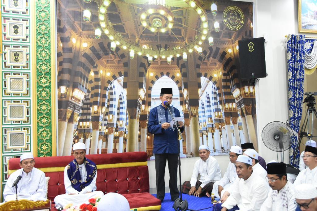 Bupati Barito Utara H.Nadalsyah saat memberikan sambutan. Foto: Diskominfo for lentera