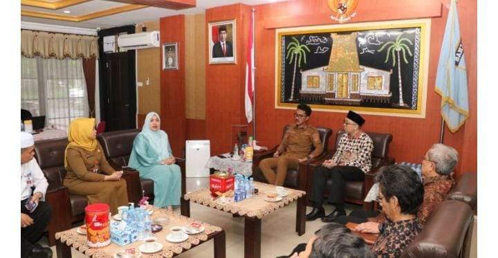 Direktur Jenderal (Dirjen) Pendidikan Anak Usia Dini, Pendidikan Dasar dan Pendidikan Menengah, Kementerian Pendidikan dan Kebudayaan RI Iwan Syahril lakukan kunjungan silaturahmi ke Pemkab Banjar. Foto-Kominfo Banjar