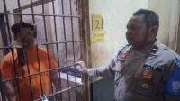 Bripka JD saat ditahan di Rumah Tahanan Polresta Banjarmasin, Rabu (3/5/2023). Foto: ANTARA/Firman