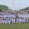 Paman Birin latihan karate bersama atlet Pra PON, ASN serta Non ASN di lingkungan Pemprov Kalsel, di Kantor Setdaprov Banjarbaru, Jum’at (16/6) Foto Donny S For LK-5W1H