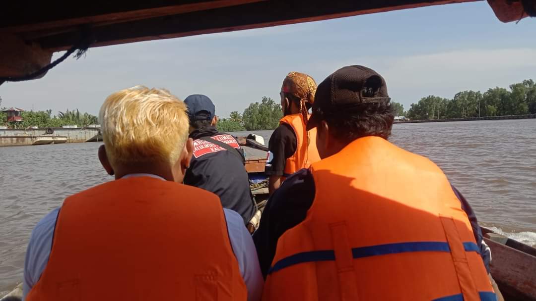 Pasukan Geriliya Siaga Water Rescue pada acara Hari Jadi Provinsi Kalimantan Selatan ke 73. Jumat, (11/8/2023). Sumber: Wage for lenterakalimantan.com