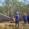 Polres Banjar Beserta Tim Gabungan Padamkan Api yang Membakar Lahan di Desa Sungai Arfat Kabupaten Banjar. Foto: Dok. Polres Banjar for LK