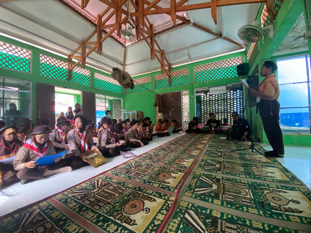Kegiatan Persami se Kecamatan Barabai yang berlangsung di SMPN 3 HST. Foto: Panitia Persami HST