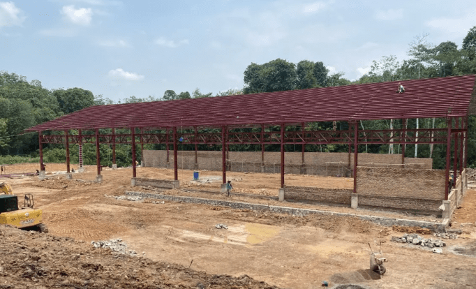 Tahap Pembangunan Gudang KPU Balangan.