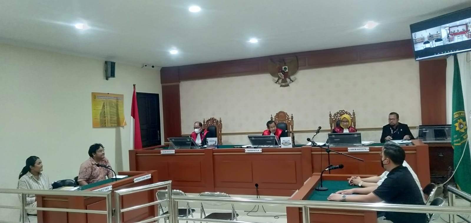 Suasana sidang gugatan di PN Banjarmasin.