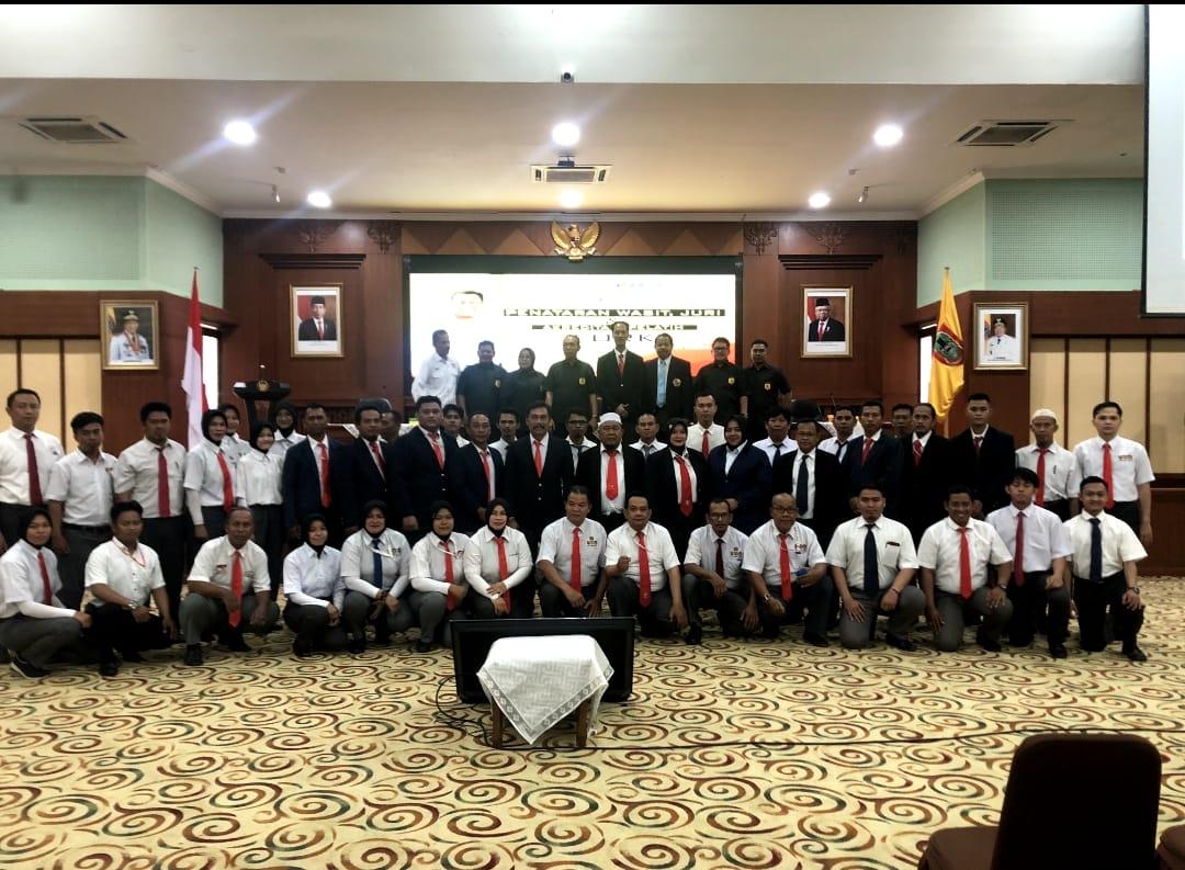 Suasana Federasi Olahraga Karate-do Indonesia (FORKI) Kalsel gelar Penataran wasit dan juri sekaligus akreditasi pelatih pada 14-15 Oktober di Banjarbaru. Sumber foto: Fiz for lenterakalimantan.com