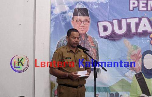Kepala DKUMPP Kabupaten Tabalong, H Syam'ani memberikan sambutan. Sumber foto Jamil/lenterakalimantan.com