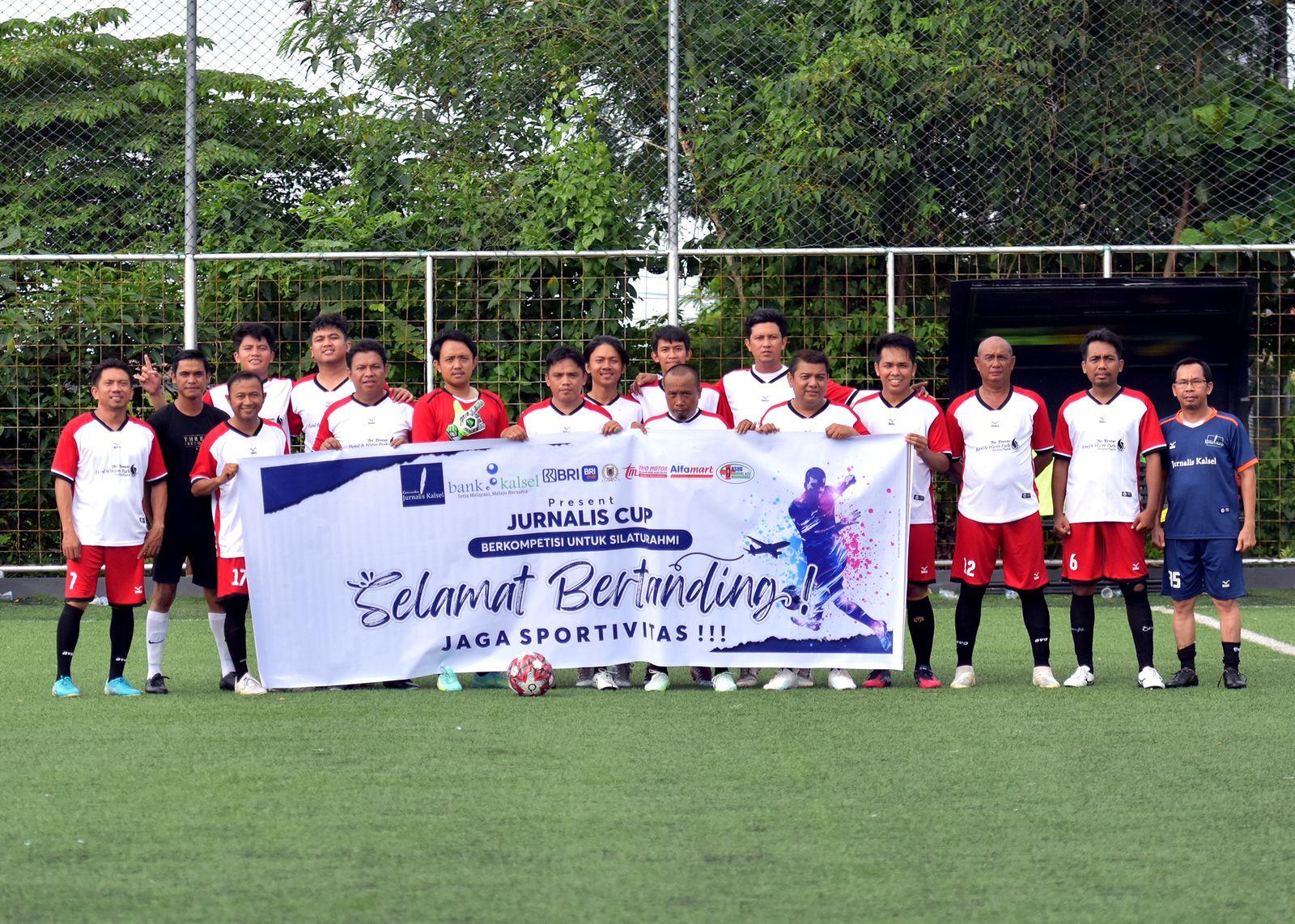 Skuad Sepakbola Jurnalis Kalsel FC. Foto: rds
