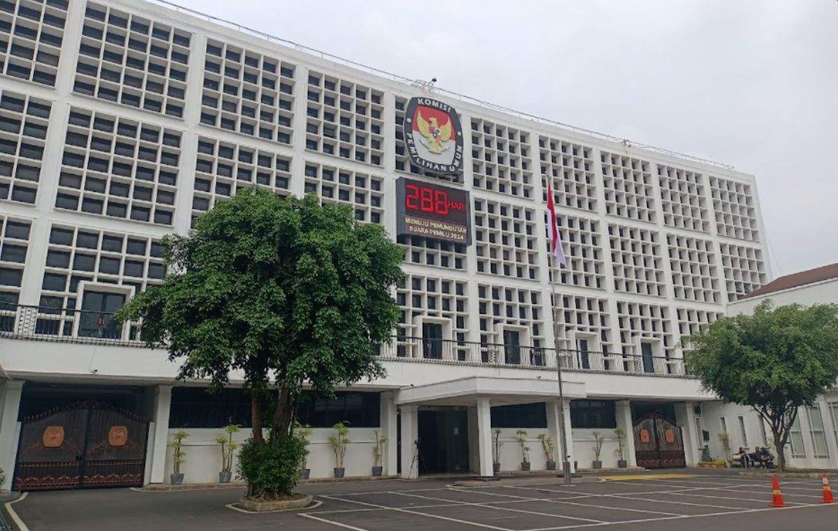 Kantor KPU RI, Jalan Imam Bonjol, Jakarta Pusat. Foto: MNC Indonesia