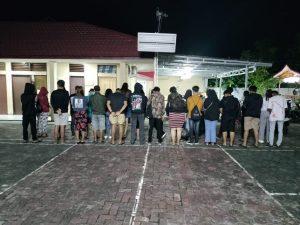Pihak Kepolisian berhasil amankan sejumlah warga yang terjaring dalam Patroli Skala Besar Cipta Kondisi. Foto: HUmas Polresta Banjarmasin