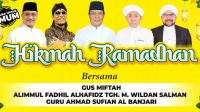 PAMFLET: Kegiatan Hikmah Ramadan bersama Gus Miftah, dan Ulama asal Banjar. Foto: Dok Biro Administrasi Pimpinan Kalsel.