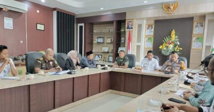 Ketua DPRD Ahsani Fauzan Hadiri Rakor Pengamanan Pemilu 2024. Foto: rds