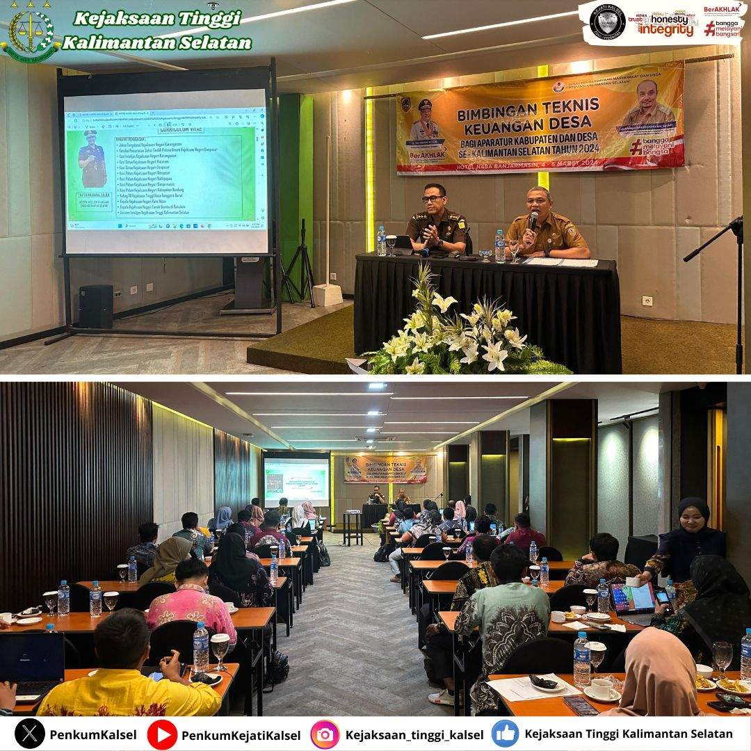 Acara Bimbingan Teknis. Foto: @kejaksaan_tinggi_kalsel