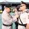 Kapolres HST AKBP Jimmy Kurniawan saat memimpin prosesi serah terima jabatan Wakapolres HST. Foto: Husaini/Polres HST