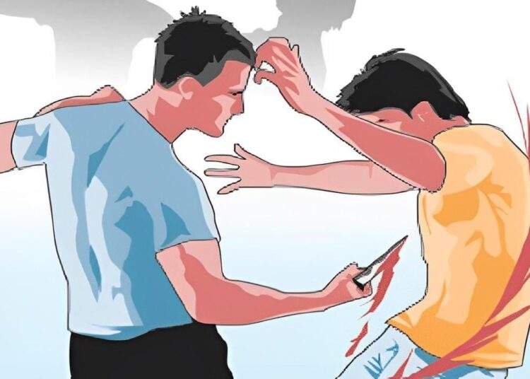 Ilustrasi perkelahian yang terjadi di Kuin Cerucuk. Sabtu (11/8/2024).