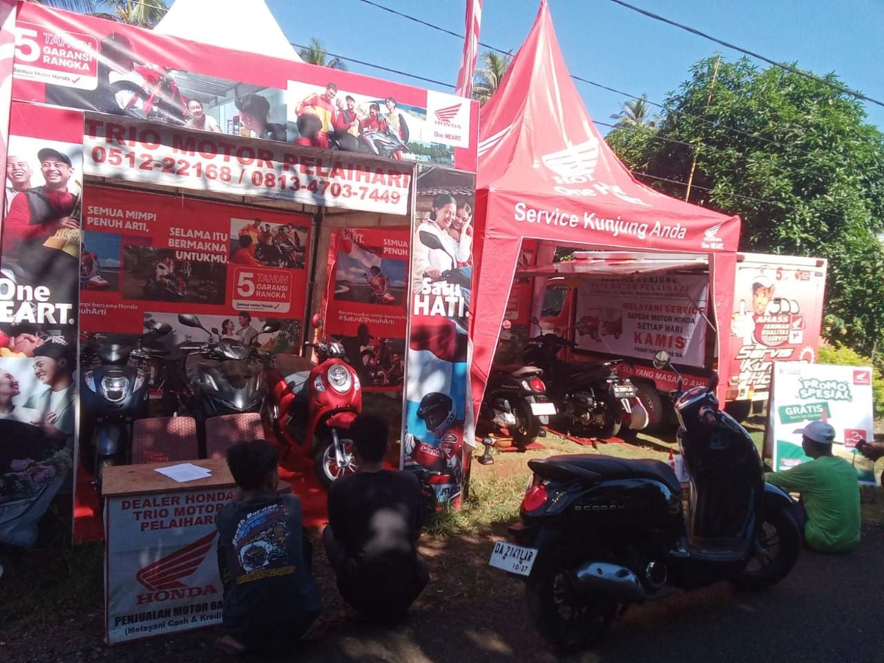 Service kunjung Trio Motor Honda Pelaihari