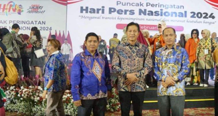 Pj Bupati Barito Utara, Drs Muhlis saat menghadiri Hari Pers Nasional. Foto: Pemkab Barito Utara