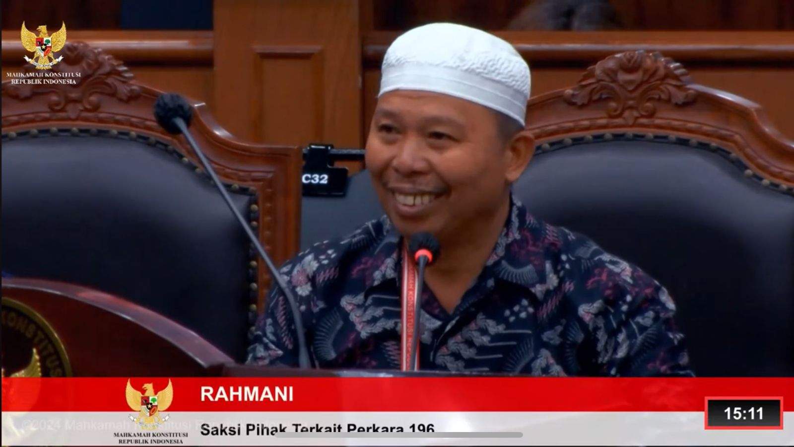 Mahkamah Konstitusi (MK) kembali menyelenggarakan persidangan PHPU Dapil Kalsel I untuk tahap pembuktikan dengan mendengarkan keterangan para saksi. Foto: Istimewa