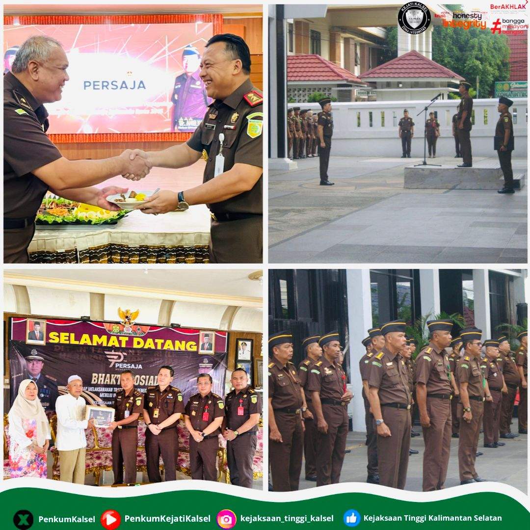 Serangkaian kegiatan upacara HUT PJI di Kejati Kalsel. Foto: FRA for LK