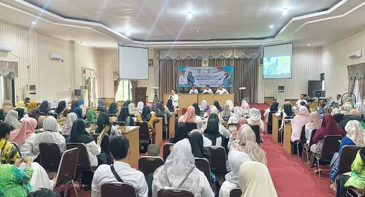 Kegiatan orientasi pengelolaan Rumah Dataku tingkat Kabupaten Balangan 2024 di Aula Tumanggung Jalil Inspektorat Balangan.